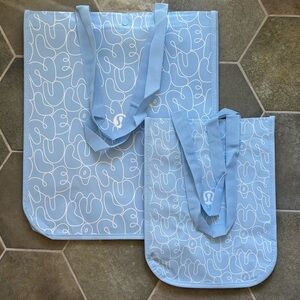 Lululemon Tote Bag Pair - Large & Small Size in Light Blue - NEW EDITION 2025!